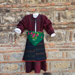 Woman&#39;s ethnic costume of Debarca, Kichevija region