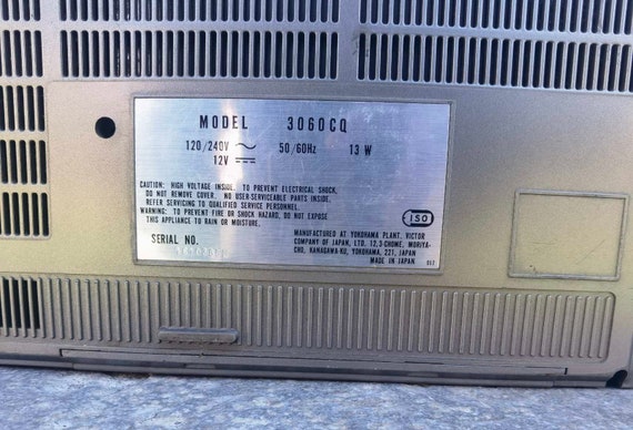 Vintage JVC Radio TV Cassette Recorder, Retro JVC Nivico Model