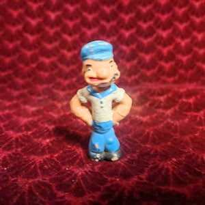 Popeye rubber toy, vintage 1970&#39;s Popeye the Sailor rubber toy figurine