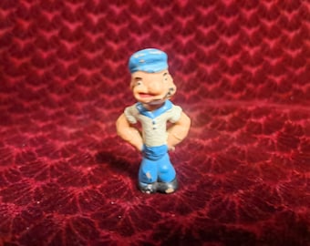 Popeye Gummi Spielzeug, Vintage 1970er Popeye der Sailor Gummi Spielzeugfigurine