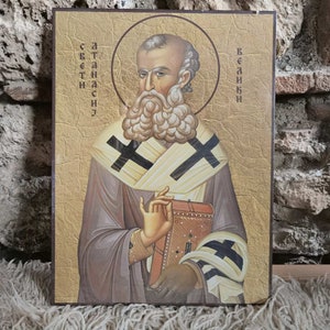 Christian large icon of St Athanasius of Alexandria, Saint Athanasius the Great