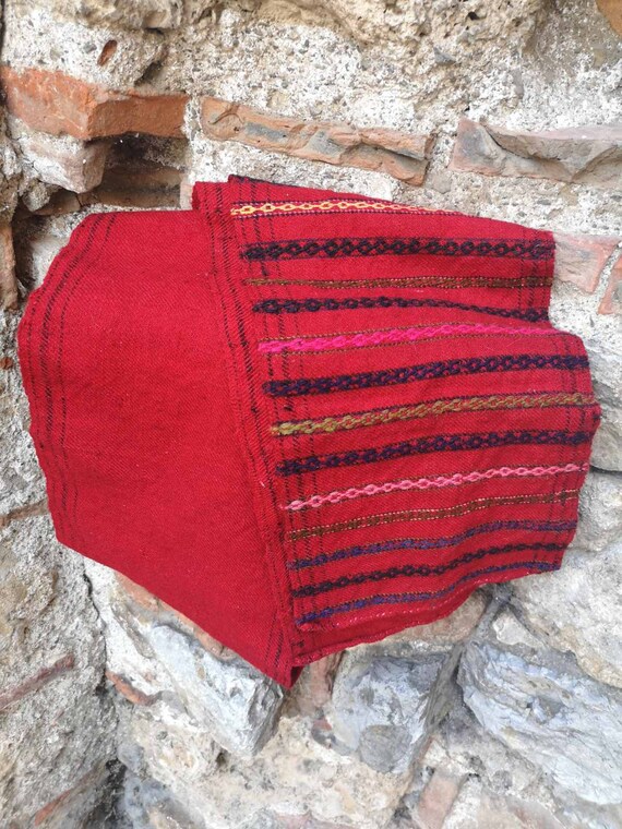 Men's long belt, woven ethnic men's belt