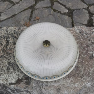 Round chandelier retro style 1980&#39;, vintage round ceiling lamp
