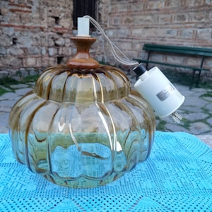 Lampe suspendue, plafonnier vintage des années 1970