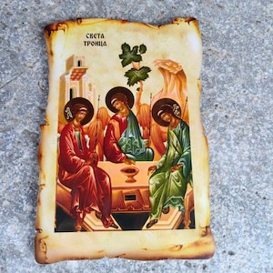 Orthodox Christian Icon of the Holly Trinity, Orthodox Cristian Icon of Sveta Troica