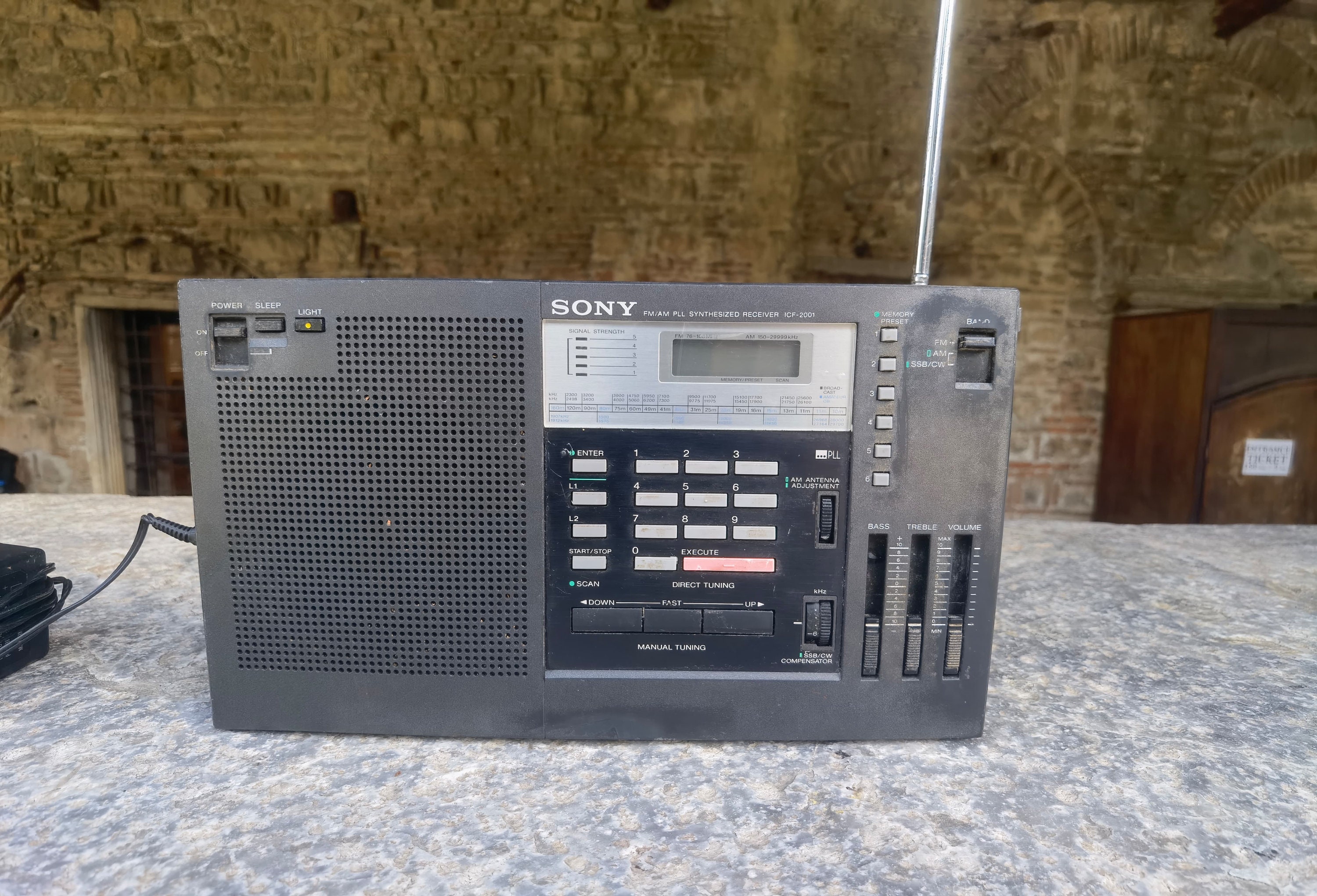 Buy Sony ICF-2001 Synthesized Radio Receiver, Rare Sony 1980s Fm 