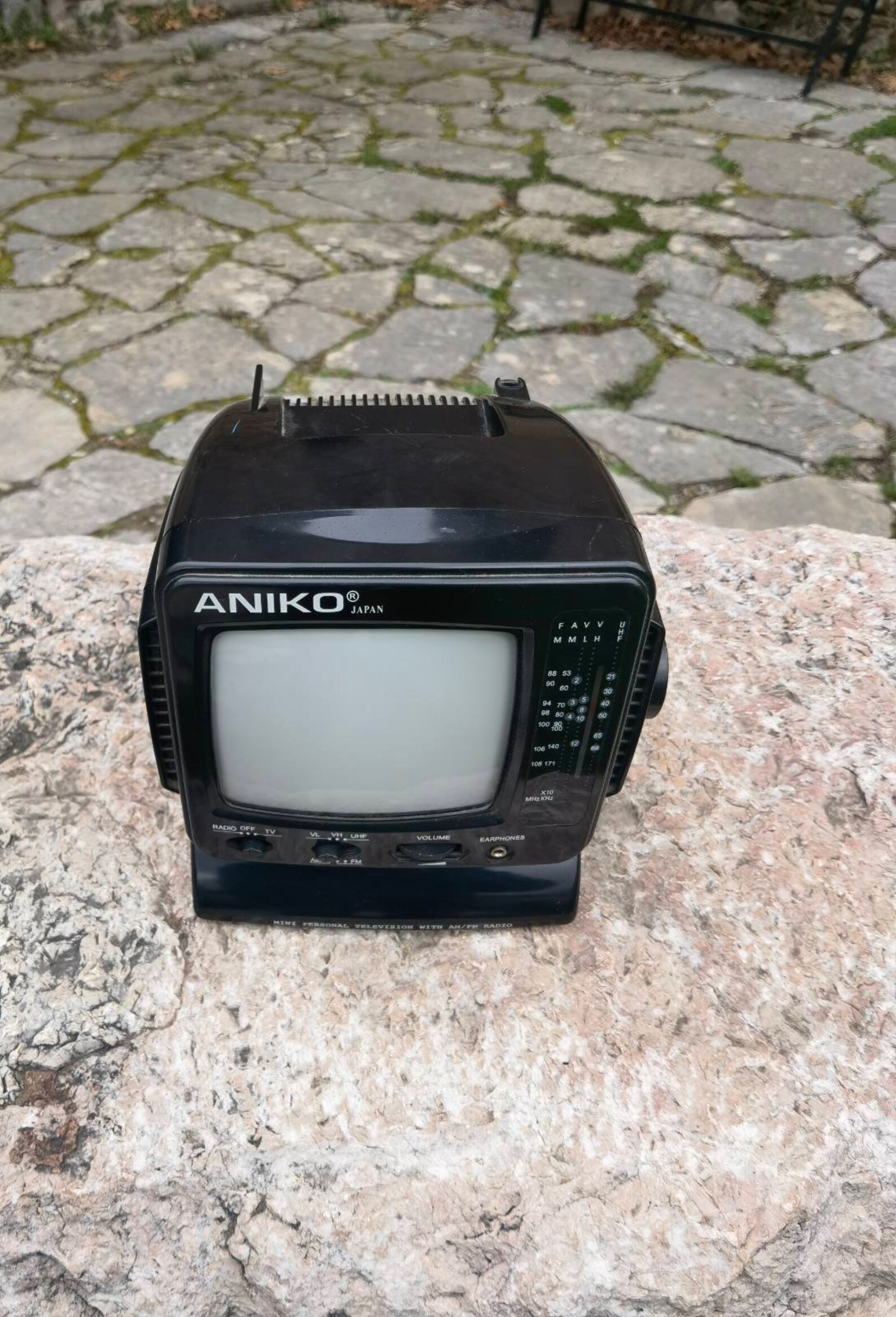 Mini Portable TV and Radio Receiver, Aniko Model TV328 Vintage
