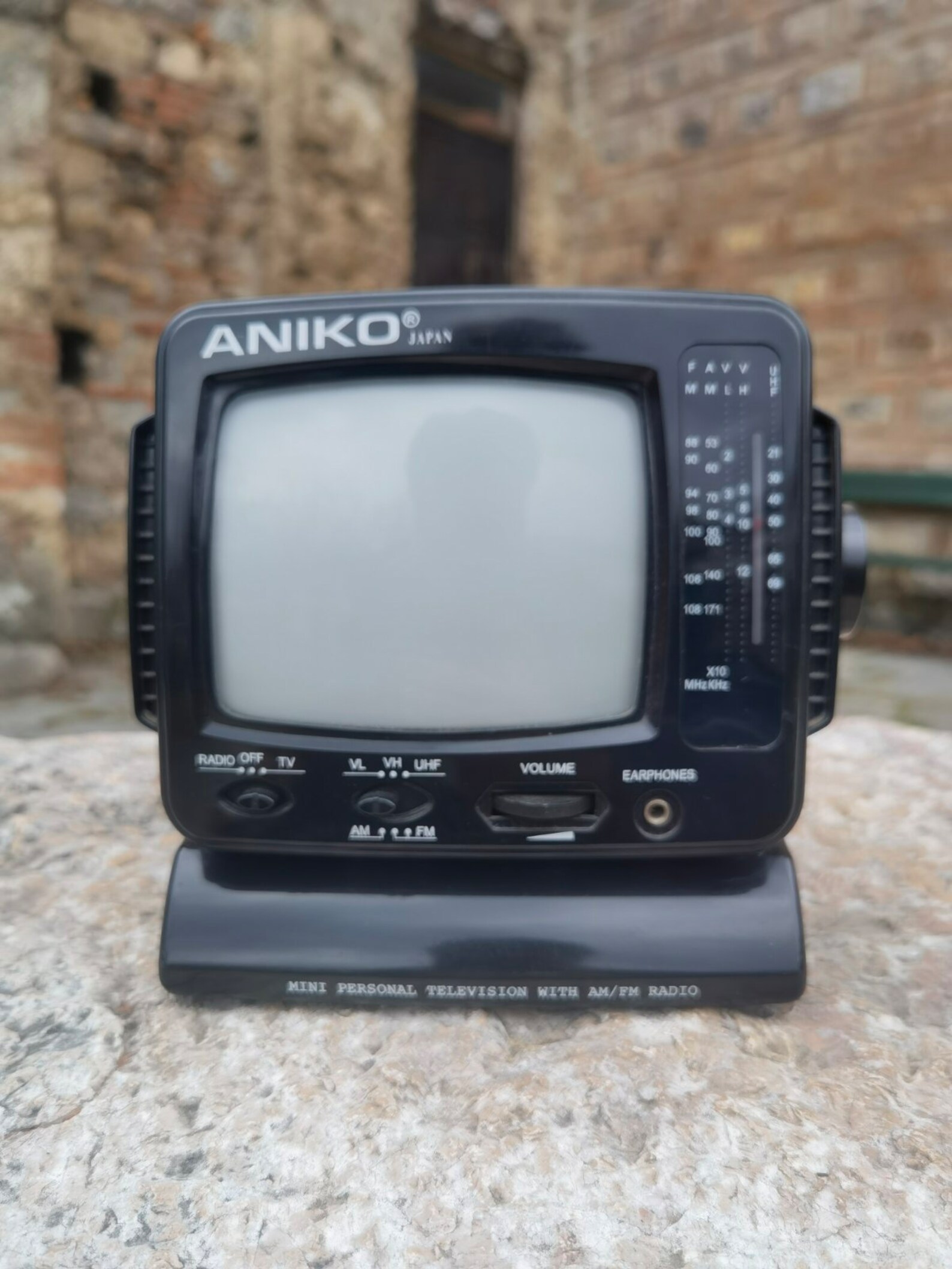 Mini Portable TV and Radio Receiver, Aniko Model TV328 Vintage