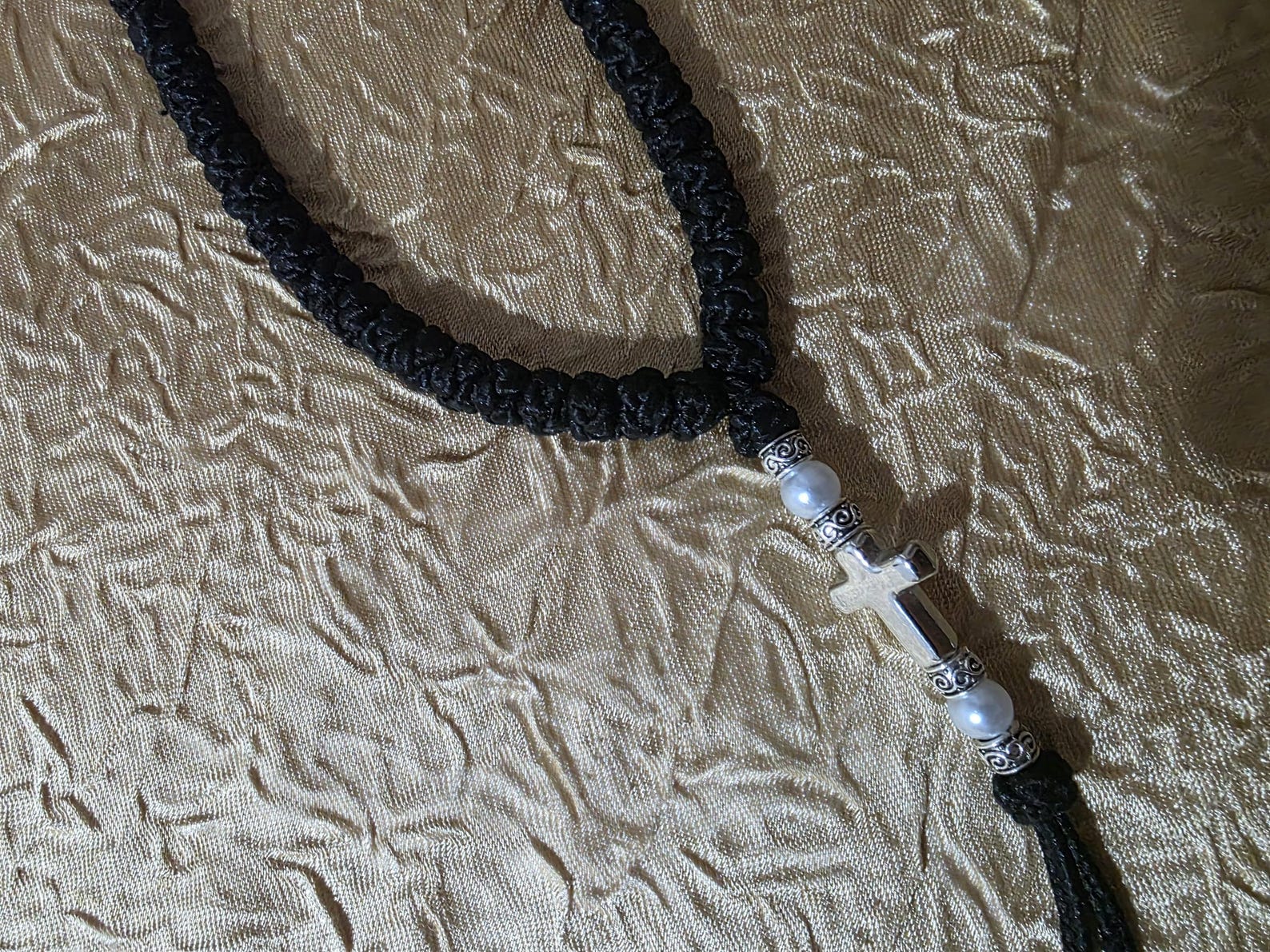 Religious Knot Orthodox Christian Prayer Beads, Handmade 50 Knot Komboskini, Religious ...
