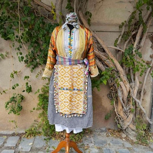Women&#39;s ethnic costume from Tetovo, Macedonian Islamic woman&#39;s costume