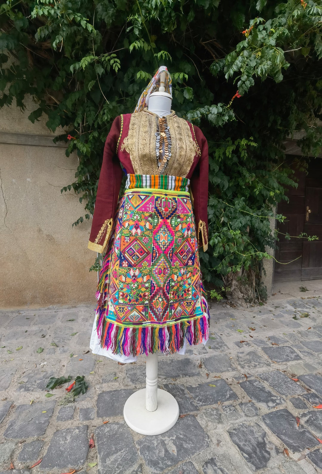 Gorna Reka Mavrovo and Gorna Reka Woman's Ethnic Costume, Complete Mavrovo Woman's ...