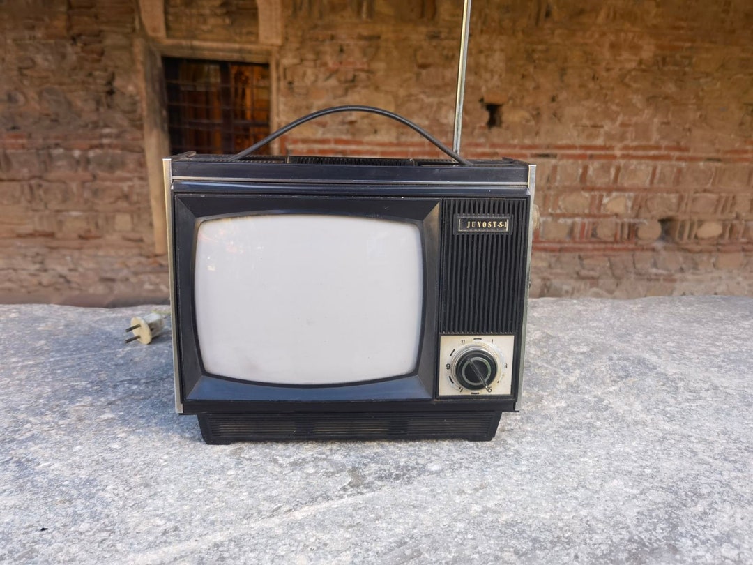 Black and White Screen CRT Television, Junost S1, 1970's Mini