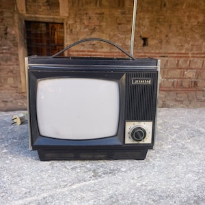 Black and white screen CRT television, Junost S1, 1970&#39;s mini television
