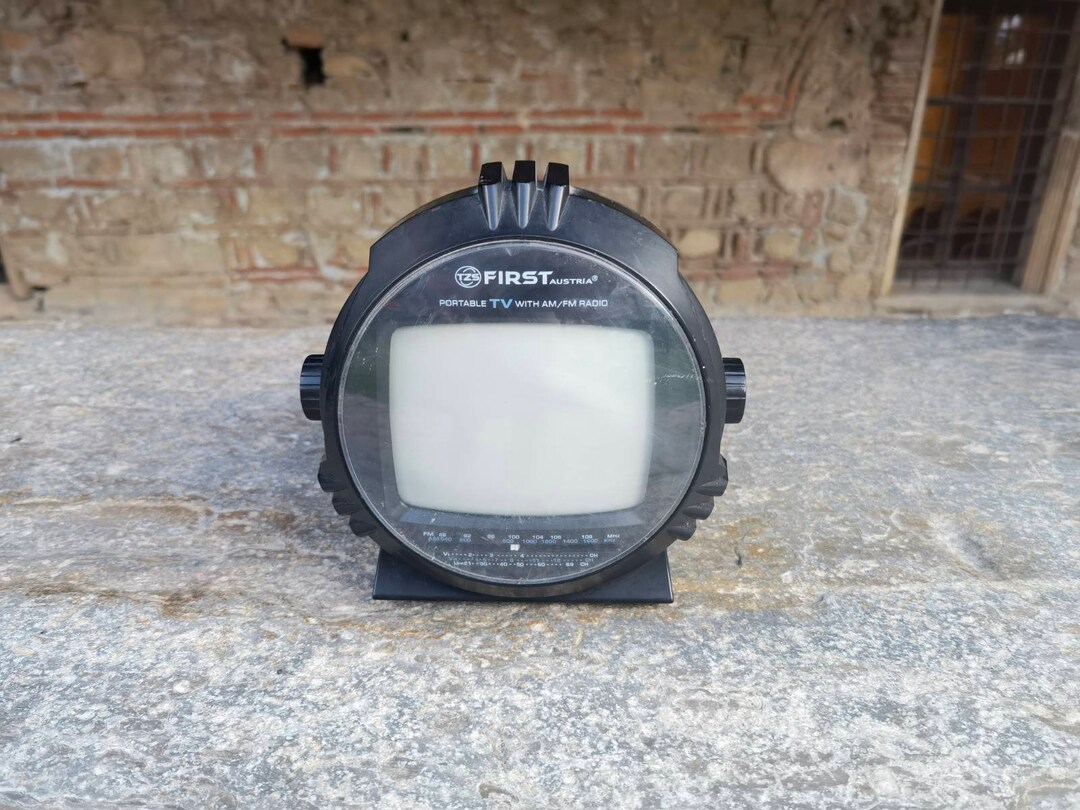 Mini Portable TV and Radio, Vintage Fist Portable TV and Radio Combo ...
