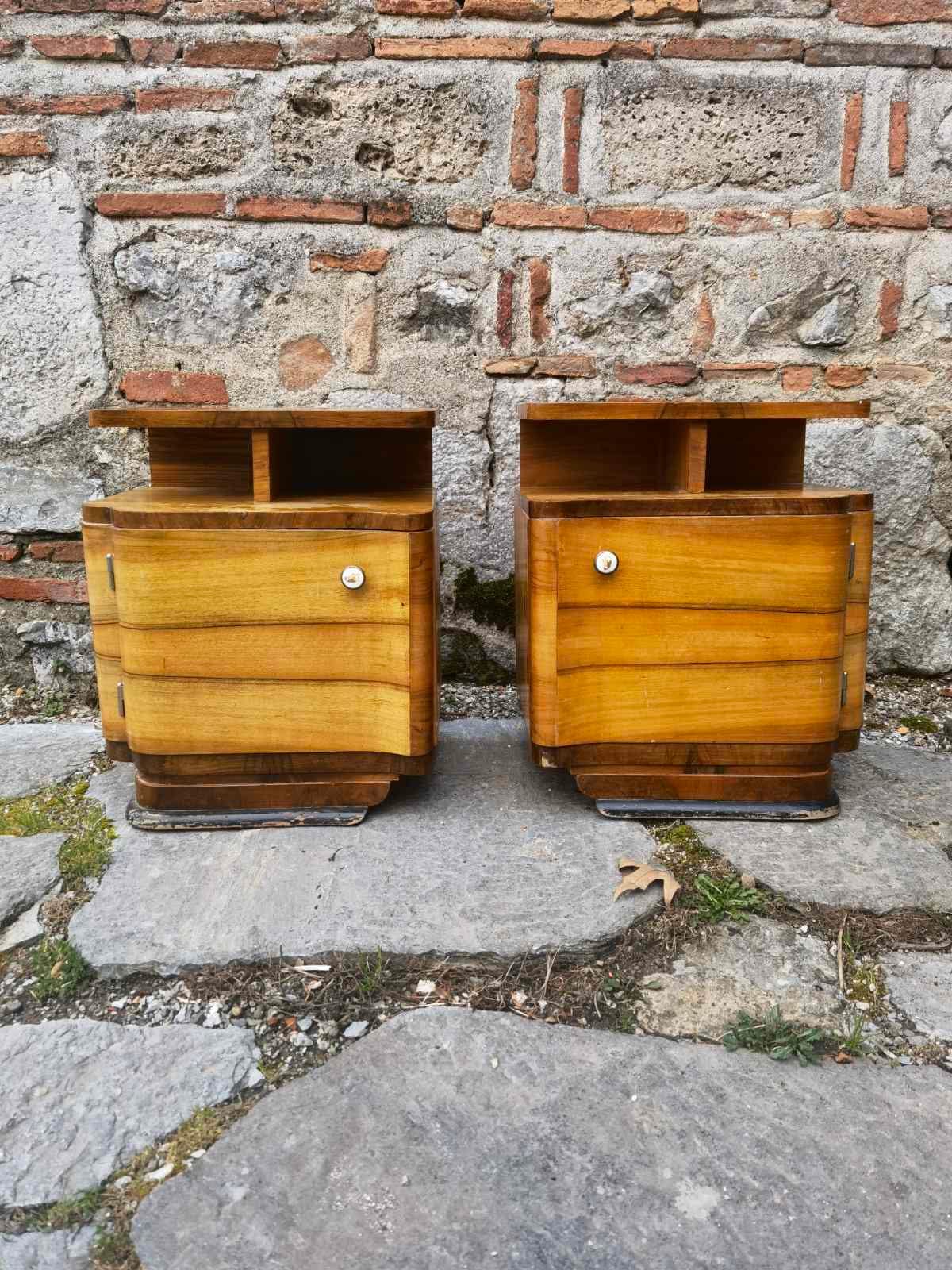 Vintage art deco nightstand discount