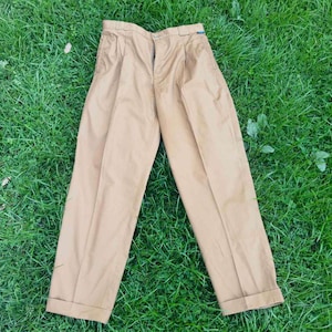 Brown vintage men&#39;s pants, 1970&#39;s never worn men pants