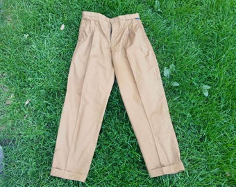 Brown vintage men&#39;s pants, 1970&#39;s never worn men pants