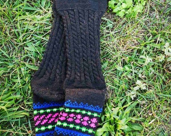 Women&#39;s ethnic antique hand knitted socks, women&#39;s ethnic socks from Skopska Baltija region