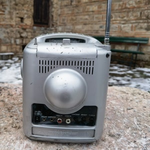 Premier Silver Mini Portable TV and Radio Receiver, Vintage 1990's ...