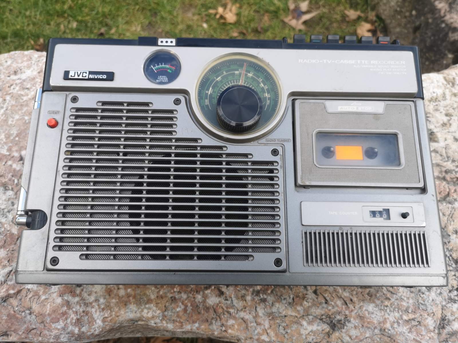 Vintage JVC Radio TV Cassette Recorder, Retro JVC Nivico Model