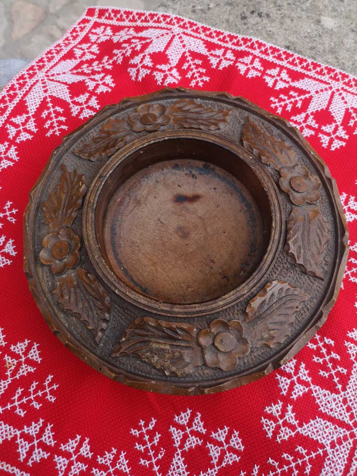 Vintage Wooden Ashtray Holders Hand Carved Vintage Ashtray Etsy UK