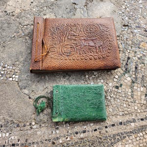 Leather photo albums, vintage photo albums, 1970s classic photo albums
