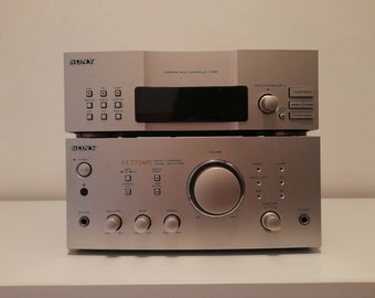 Sony stereo integrated amplifier TA-EX770 and stereo/ FM - am  tuner, ST-EX770