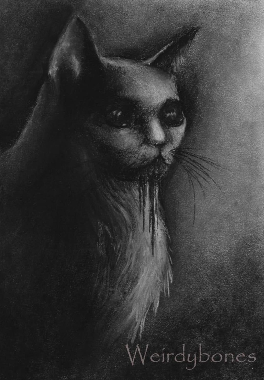 Gothic/dark/horror Art passive in Charcoal A5 Etsy