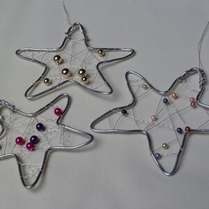5 Wire Stars Advent Decorations Christmas Decorations