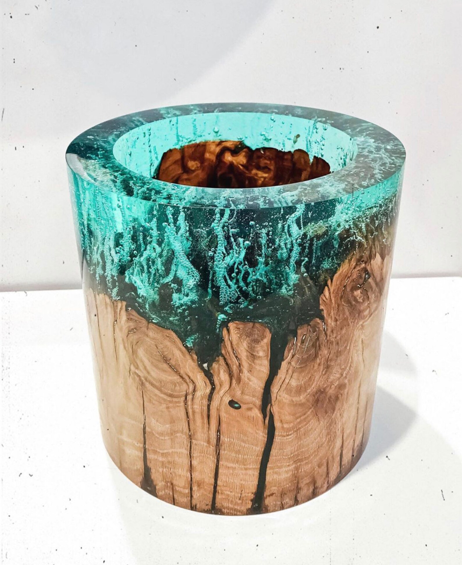 Geometric vase.Art deco vase.Wood vase.New apartment Etsy