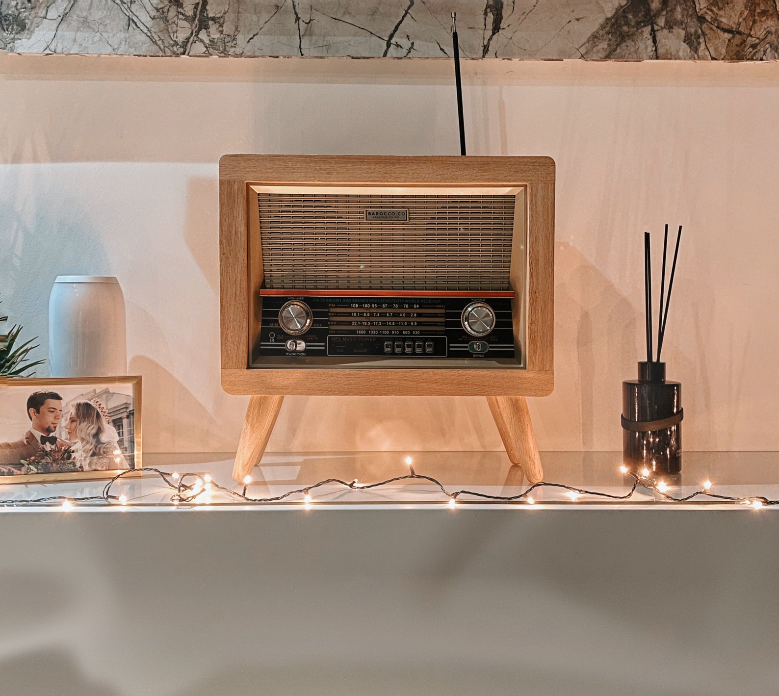 Wooden radio wood radio sound box music wooden interior Etsy
