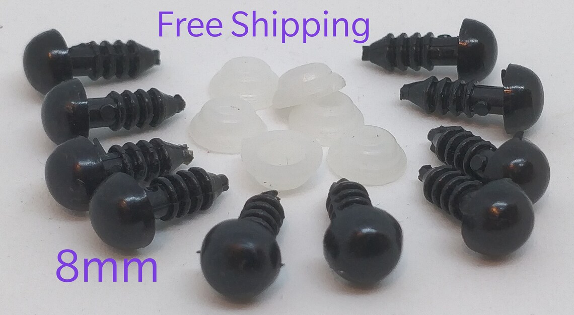 SAFETY EYES Amigurumi 6mm 8mm 10mm 5 or 10 Pairs With Etsy UK