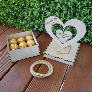 Valentines Day, Gift Box, Laser Cut, CNC, Digital File, Gift for her, gift for him