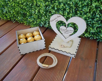 Valentines Day, Gift Box, Laser Cut, CNC, Digital File, Gift for her, gift for him