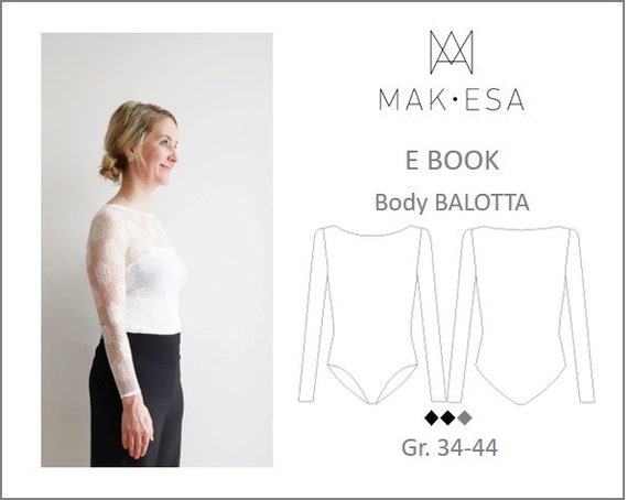 Ebook Schnittmuster Und Nahanleitung Body Damen Grosse Etsy