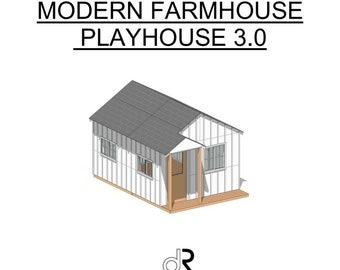 Large Modern Farmhouse Playhouse