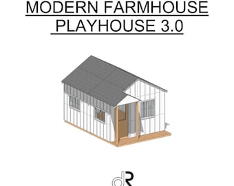 Large Modern Farmhouse Playhouse