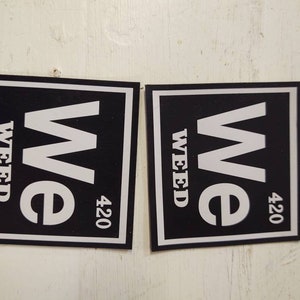 Weed Element Periodic Table Magnet