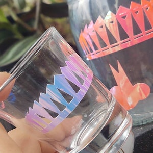 SHOTGLASSES HandMade Hampton MotherShip Image Upcycled Home Designed and Applied