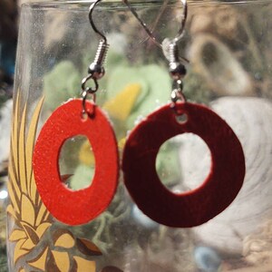 Upcycled and Handmade Donut Earrings Phish Phan Art and Wear