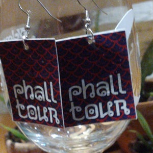 Upcycled and Handmade Donut Earrings Phish Phan Art and Wear PHALL TOUR
