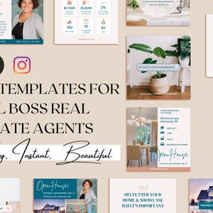 70+ Editable, Canva Real Estate Social Media Templates for Agents. Ready to Use Instagram / Facebook Content for Realtors. Plug and Play IG!