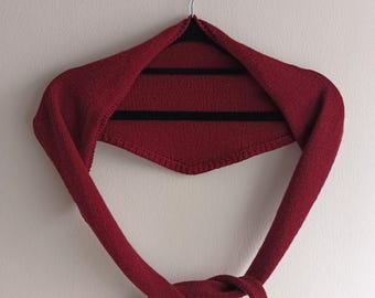 Patrón de tejido para bufanda triangular fina: chal de seda merino (patrón PDF)