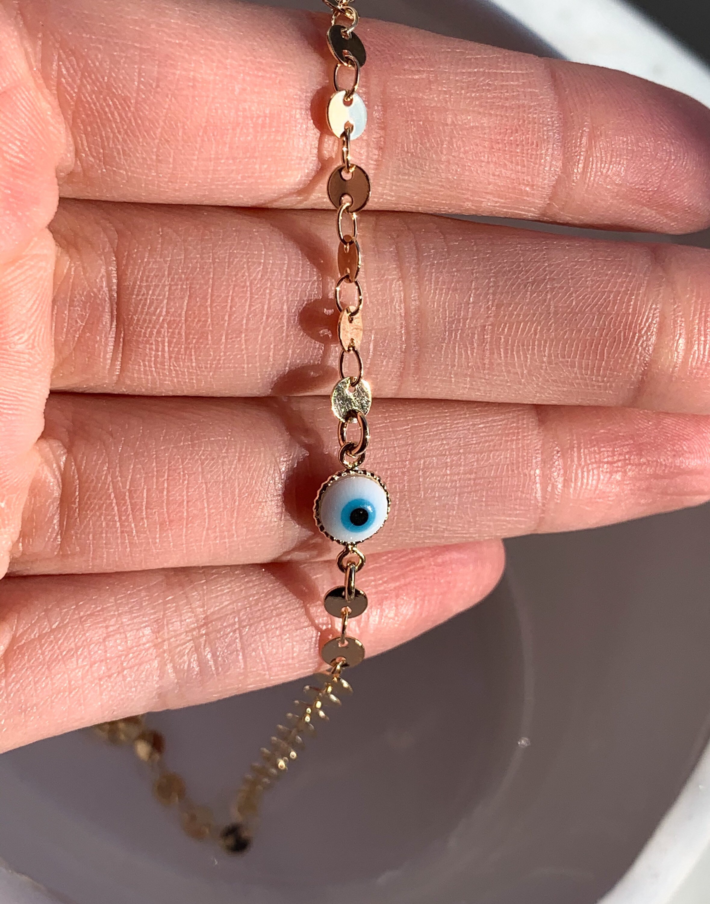 18k gold filled anklet