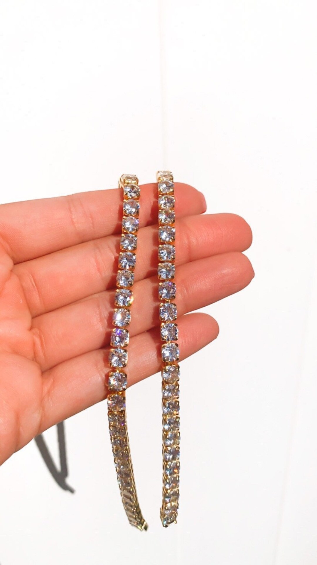 Tennis Necklace 5mm CZ Tennis Necklacegold Filled Tennis Etsy