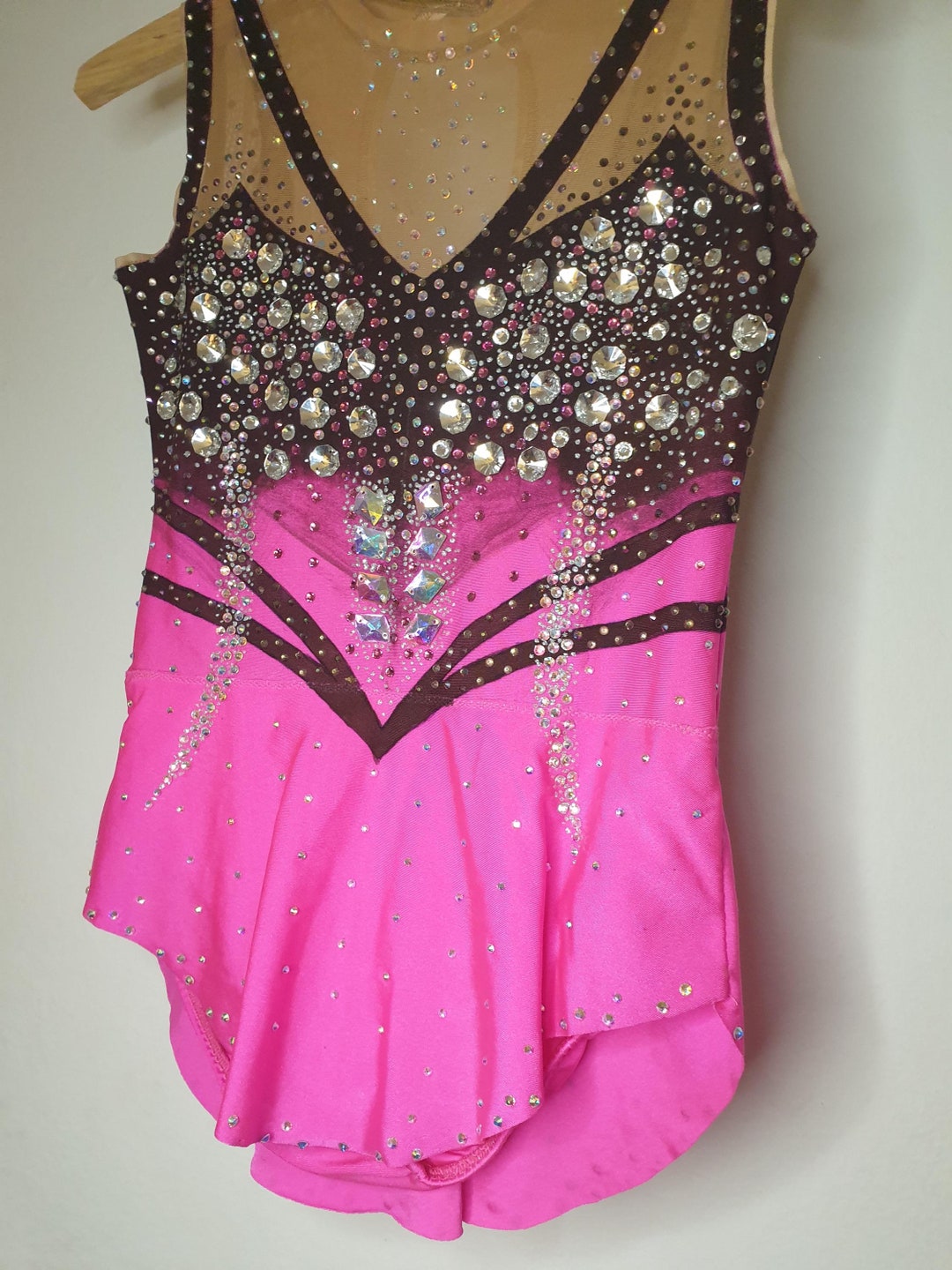 Leotard Chilirose Black Pink