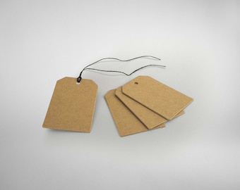 25 gift tags | 5.5 x 8.5 cm | Kraft paper hanging labels