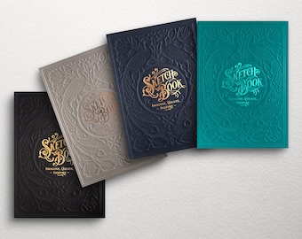 Cadernos de desenho tipográficos | Cadernos de desenho | amarrado à mão