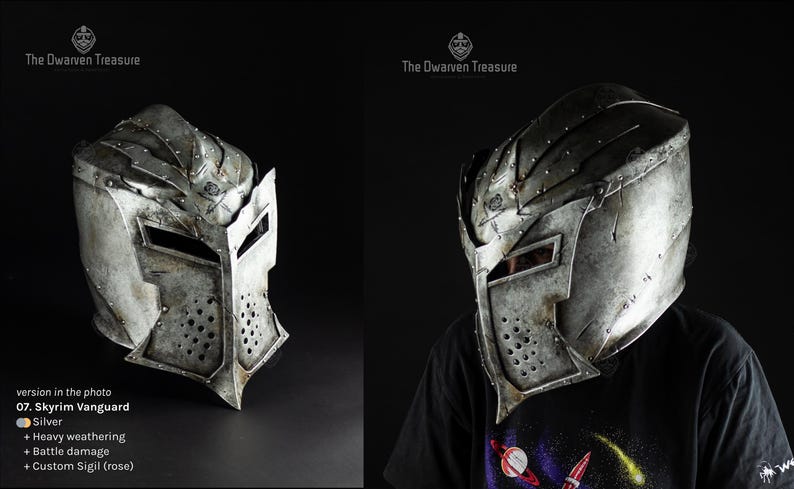 Skyrim Dawnguard Helmet - Foam Prop Helmet armor - customizable