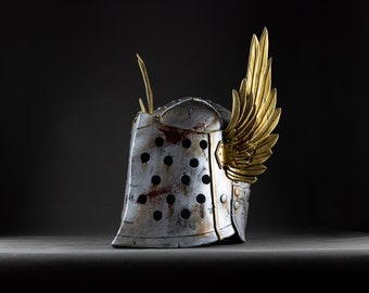 Fantasy Medieval Winged Helmet Cosplay - Customizable Armor EVA Foam prop